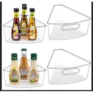 JEISSLIA Lazy Susan Cabinet Organizer Bins for 26" or 28" Diameter Corner Lazy S